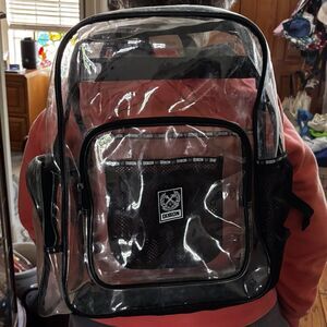 Dixxon Flannel Co Clear Collection Transparent Backpack  Discontinued RARE